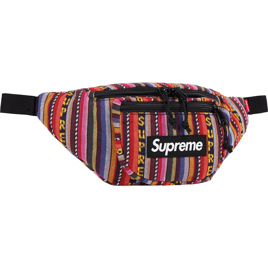 Supreme Woven Stripe Waist Bag Multicolour - Novelship