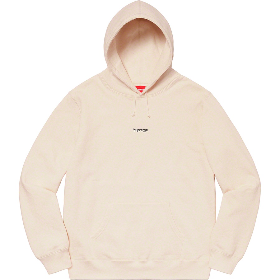 Supreme Digital Logo Hooded Sweatshirt Natural - Novelship