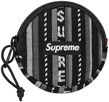 Supreme Woven Stripe Coin Pouch Black Supreme Woven Stripe Coin Pouch Black