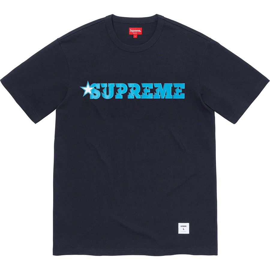 Supreme Star Logo S/S Top Navy - Novelship