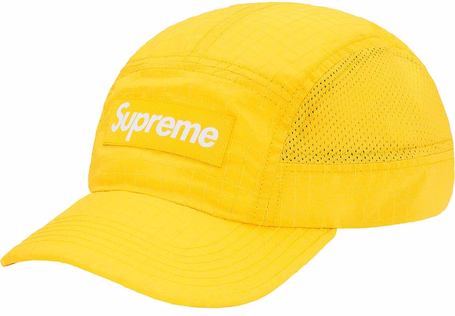 supreme-reflective-ripstop-camp-cap-ss-20-yellow