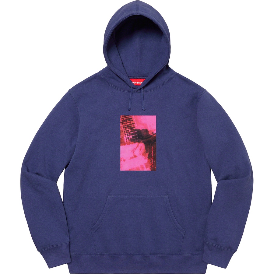 Supreme My Bloody Valentine Hooded Sweatshirt Washed Navy - Novelship