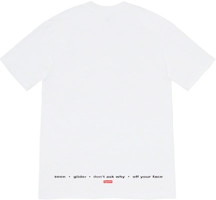 Supreme My Bloody Valentine Glider Tee Putih Order Supreme My Bloody Valentine Glider Tee Putih