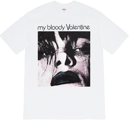Supreme My Bloody Valentine Feed Me With Your Kiss Baju-T Putih Buy Supreme My Bloody Valentine Feed Me With Your Kiss Baju-T Putih