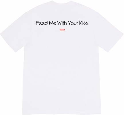 Supreme My Bloody Valentine Feed Me With Your Kiss Baju-T Putih Order Supreme My Bloody Valentine Feed Me With Your Kiss Baju-T Putih