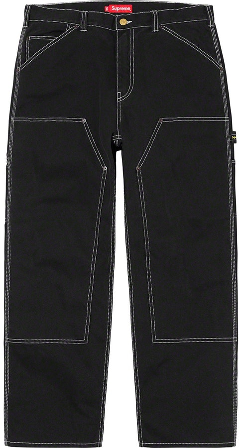 supreme-double-knee-painter-pant-black