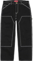 Supreme Double Knee Painter Pant Black Supreme Double Knee Painter Pant Black