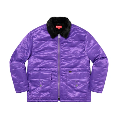 Supreme Quilted Cordura Lined Jacket Purple
