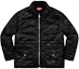 Buy Supreme 黑色绗缝Cordura衬里夹克