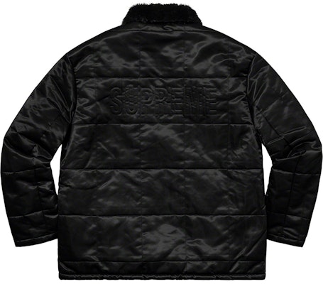 Supreme 黑色绗缝Cordura衬里夹克 Order Supreme 黑色绗缝Cordura衬里夹克