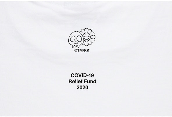 Supreme Takashi Murakami COVID-19 Relief Box Logo Tee White Shop Supreme Takashi Murakami COVID-19 Relief Box Logo Tee White