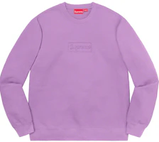 Supreme Cutout Logo Crewneck Violet Supreme Cutout Logo Crewneck Violet