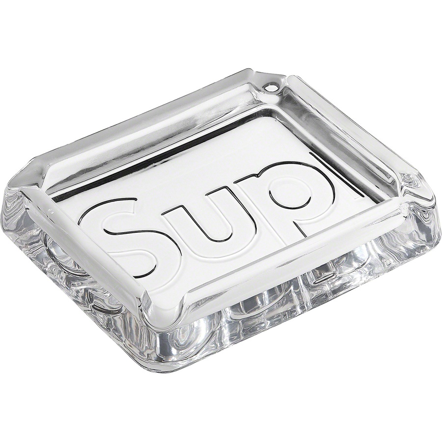 supreme glass ashtray clear