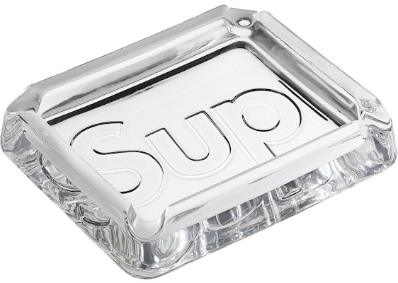 Supreme Debossed Glass Ashtray Clear Buy Supreme Debossed Glass Ashtray Clear