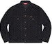 Order Supreme Hole Punch Denim Trucker Jacket Black