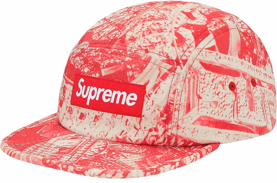 supreme-bling-camp-cap-red
