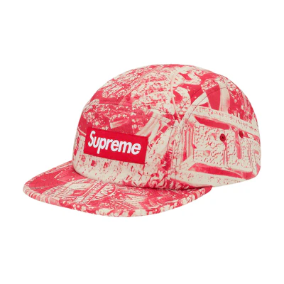 Supreme Bling Camp Cap Red