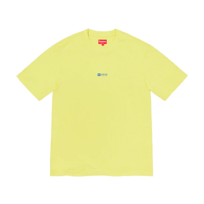 Supreme Invert S/S Top Light Yellow