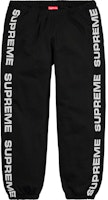 Supreme Metallic Rib Sweatpant Black Supreme Metallic Rib Sweatpant Black