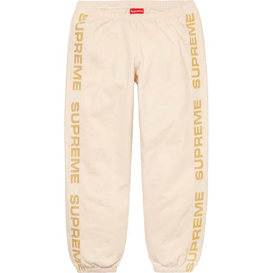 Supreme Metallic Rib Sweatpant Natural