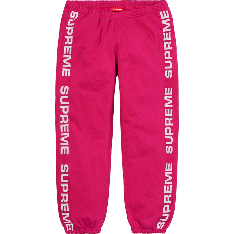 Supreme Metallic Rib Sweatpant Fuschia