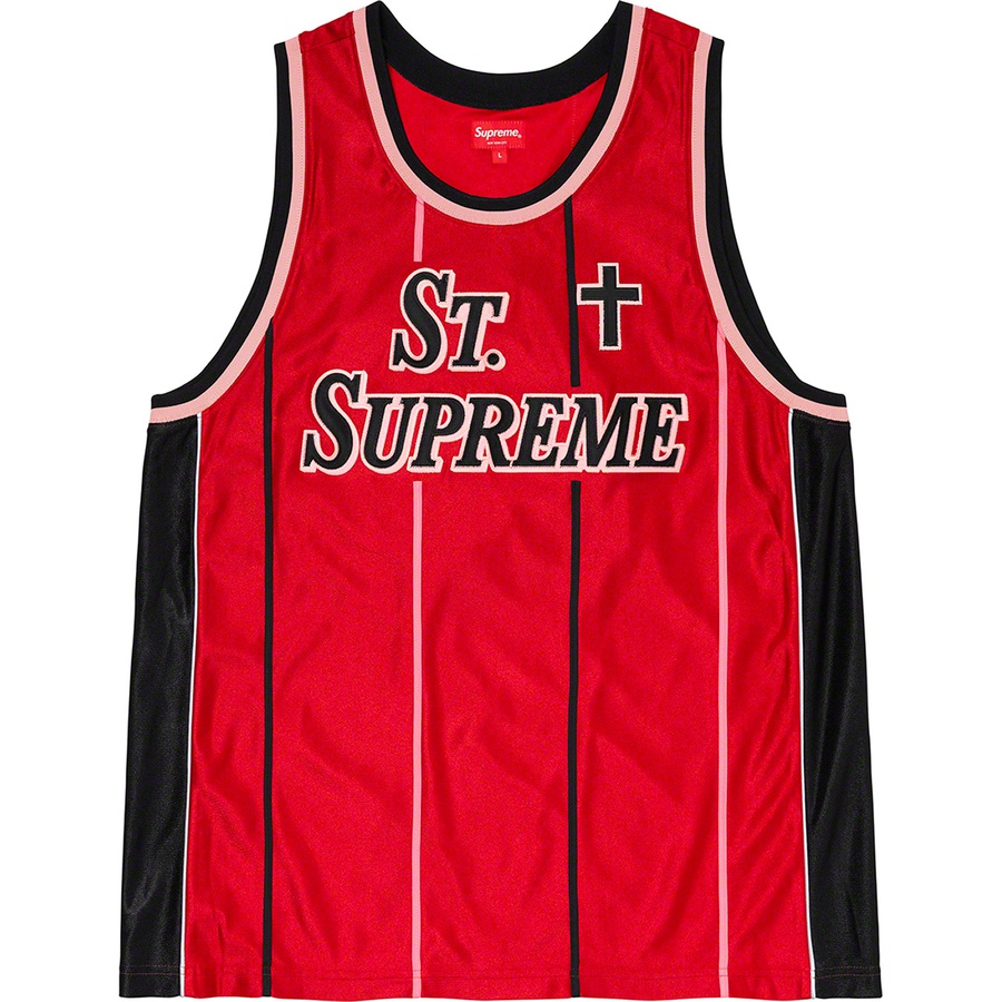 Supreme St. Supreme Basketball Jersey Red - Novelship