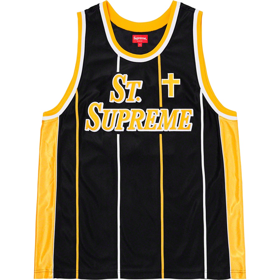 Supreme St. Supreme Basketball Jersey Black - Novelship