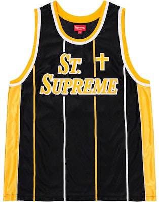 Supreme St. Supreme Basketball Jersey Black - Novelship