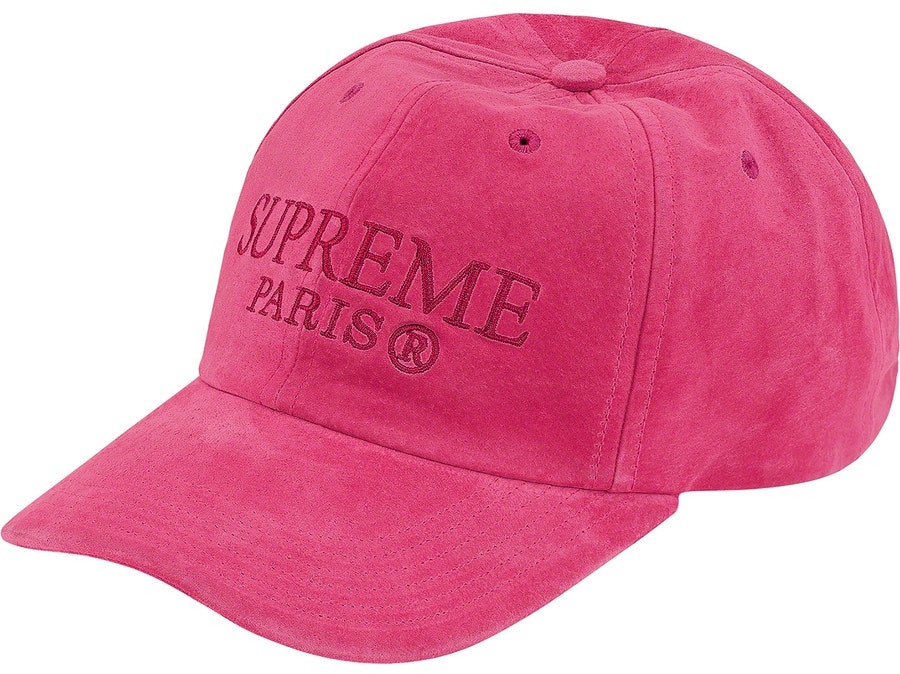 supreme-suede-6-panel-bright-fuschia