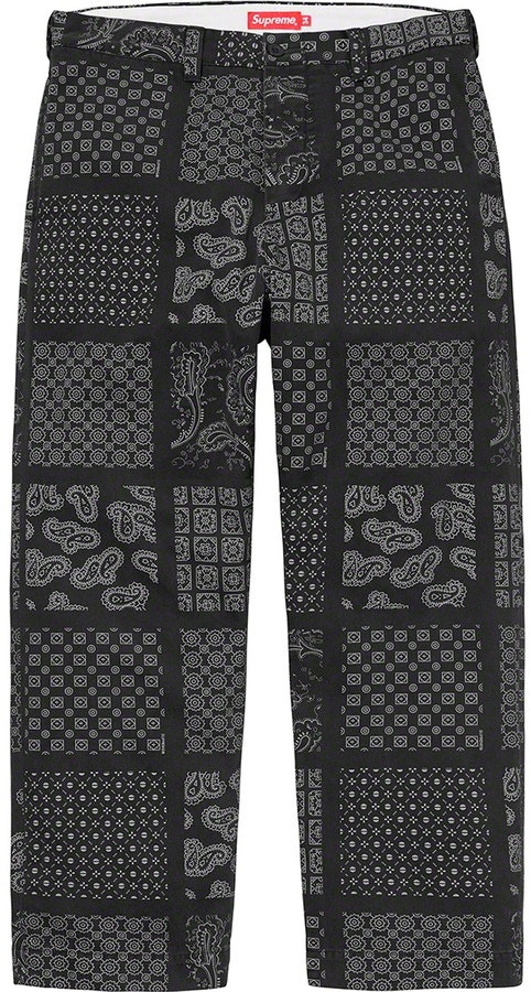 supreme-paisley-grid-chino-pant-black