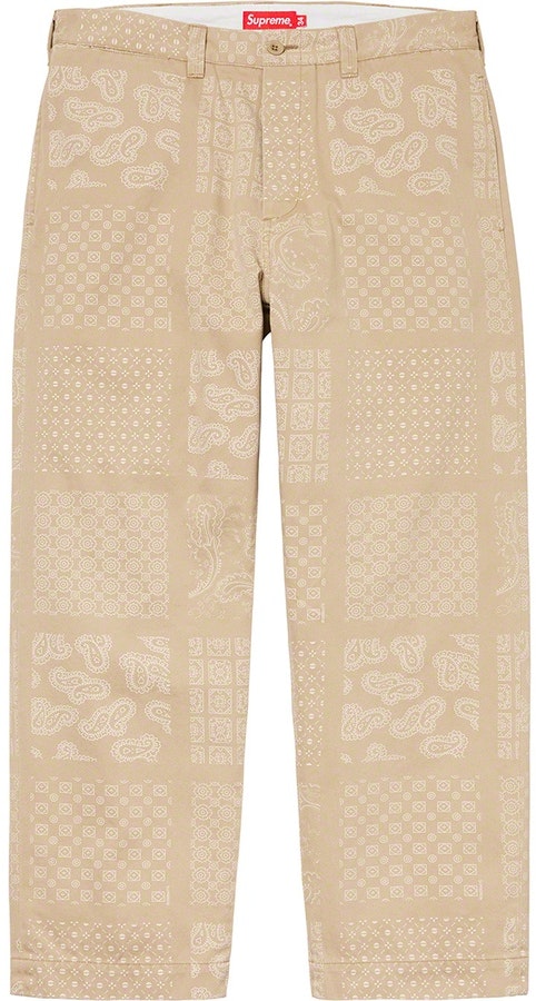 supreme-paisley-grid-chino-pant-khaki
