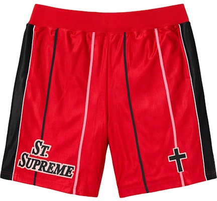 Supreme St. Supreme Basketball Short Red - Novelship