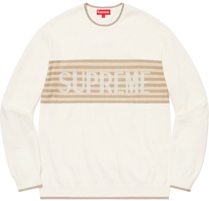 Supreme胸ストライプセーター (アイボリー)
Buy Supreme胸ストライプセーター (アイボリー)