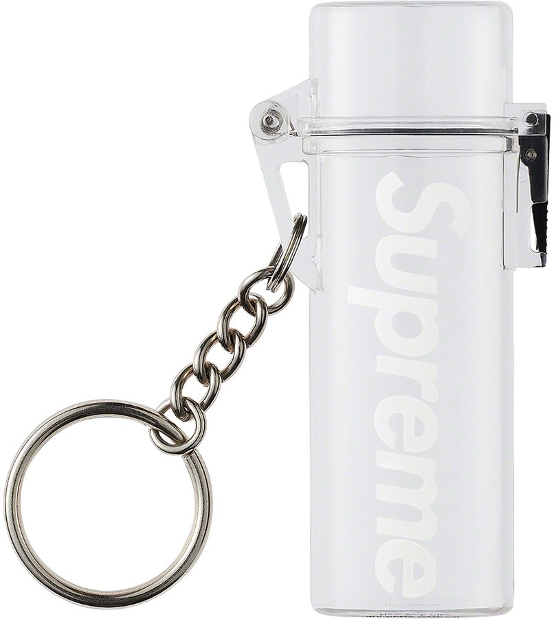 supreme-waterproof-lighter-case-keychain-clear