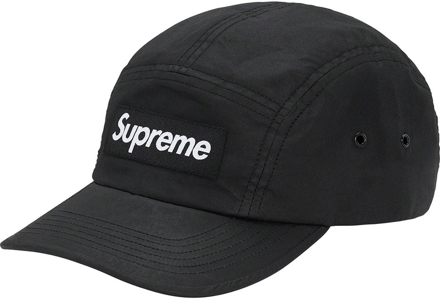 supreme-barbour-waxed-cotton-camp-cap-black