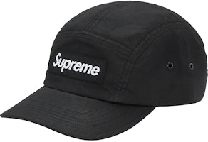 Supreme Barbour Waxed Cotton Camp Cap Black Supreme Barbour Waxed Cotton Camp Cap Black