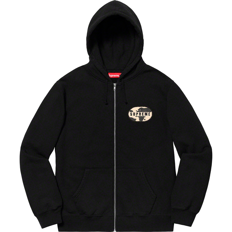 Supreme World Famous Zip Up Hooded Sweatshirt (SS20) Black 圖 2
