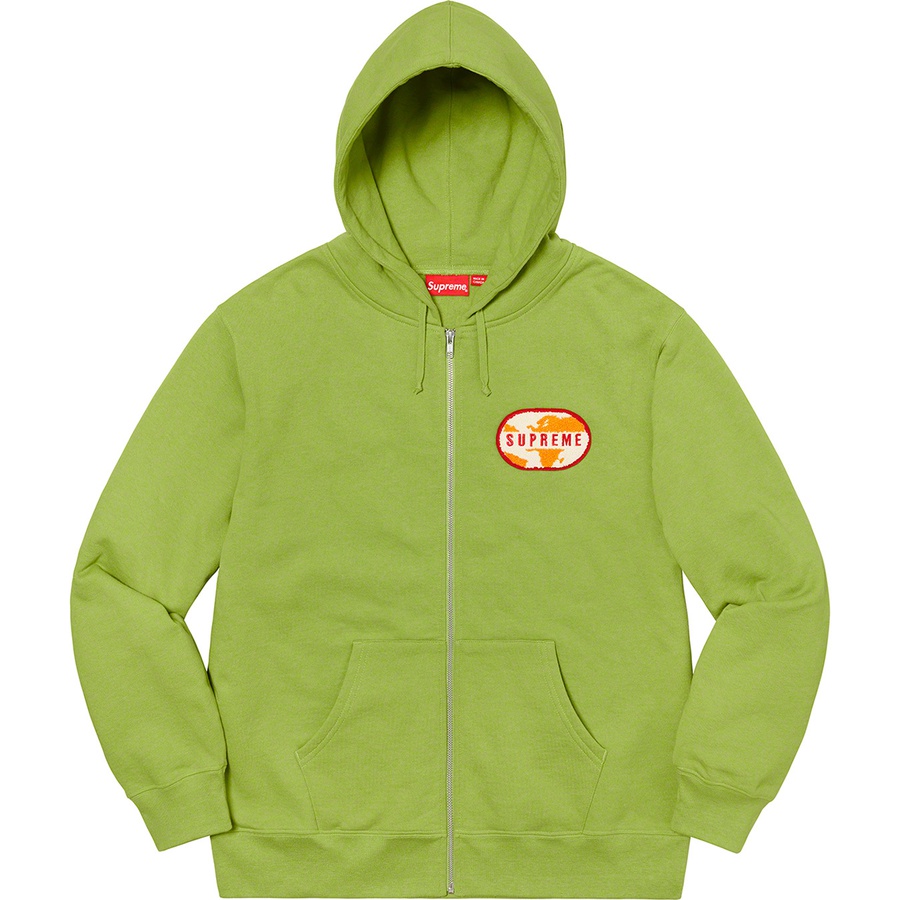 Supreme World Famous Zip Up Hooded Sweatshirt (SS20) Lime 圖 2