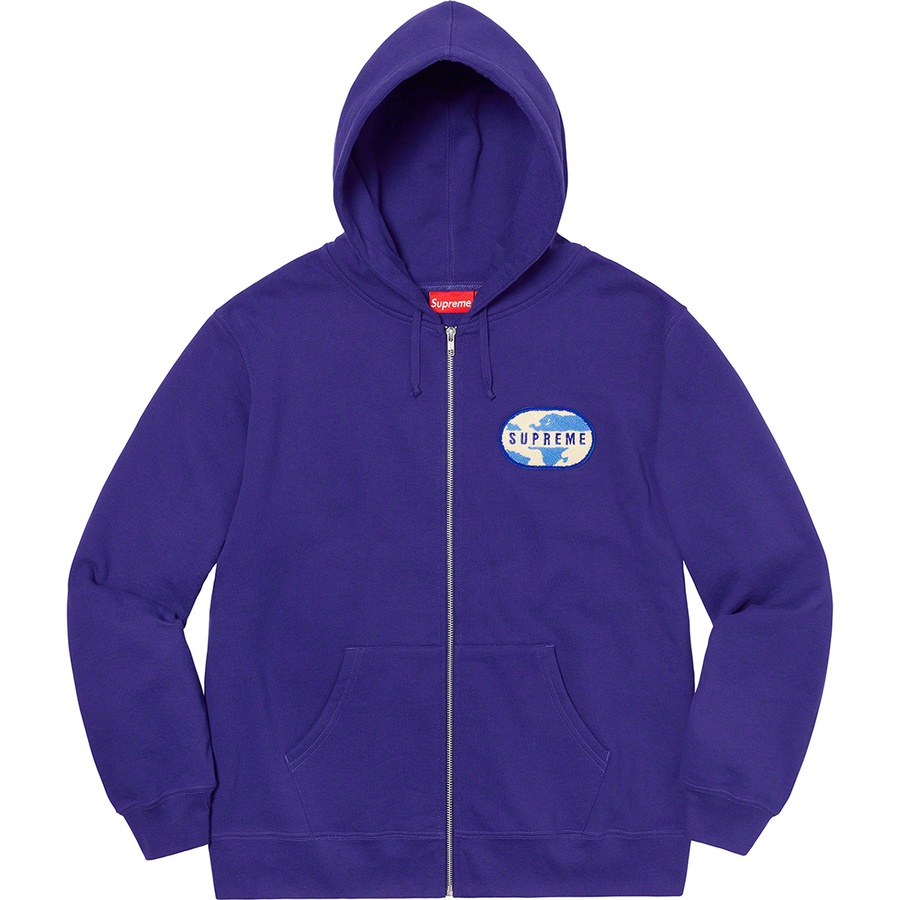 Supreme World Famous Zip Up Hooded Sweatshirt (SS20) Dark Royal