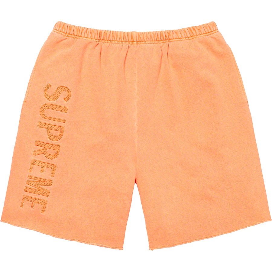 Supreme Overdyed Sweatshort Bright Peach - Novelship