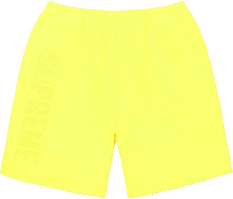 Supreme Seluar Pendek Overdyed Kuning Terang Buy Supreme Seluar Pendek Overdyed Kuning Terang