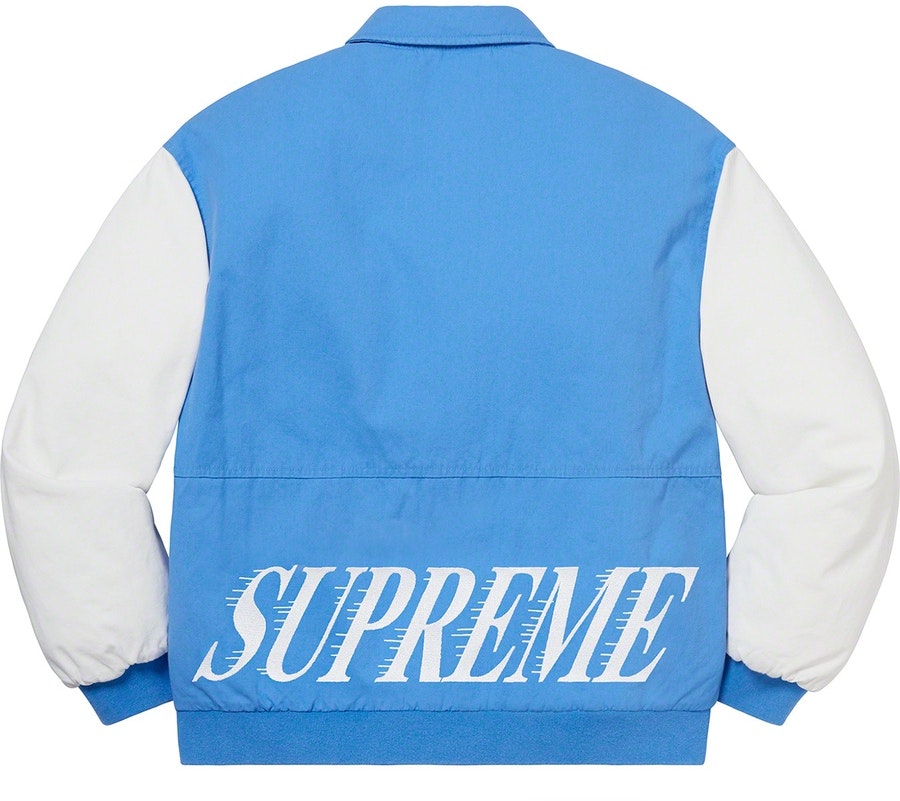 supreme-twill-varsity-varsity-jacket-light-blue