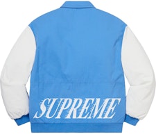 Supreme Twill Varsity Varsity Jacket Light Blue