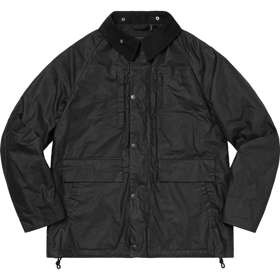 Supreme Barbour Lightweight Waxed Cotton Field Jacket Black