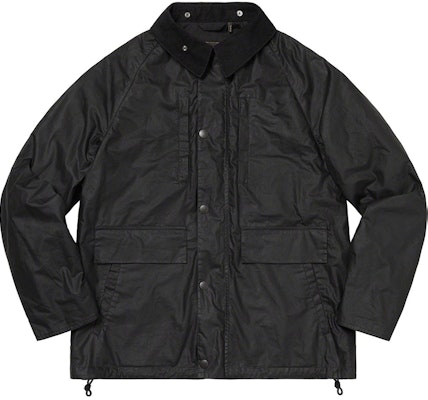 Jaket Lapangan Katun Lilin Ringan Hitam Supreme Barbour Buy Jaket Lapangan Katun Lilin Ringan Hitam Supreme Barbour