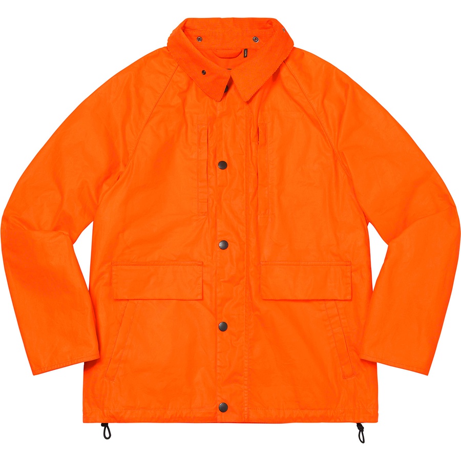Supreme Barbour Lightweight Waxed Cotton Field Jacket Orange ...