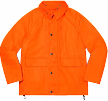 Supreme Barbour Lightweight Waxed Cotton Field Jacket Orange Supreme Barbour Lightweight Waxed Cotton Field Jacket Orange