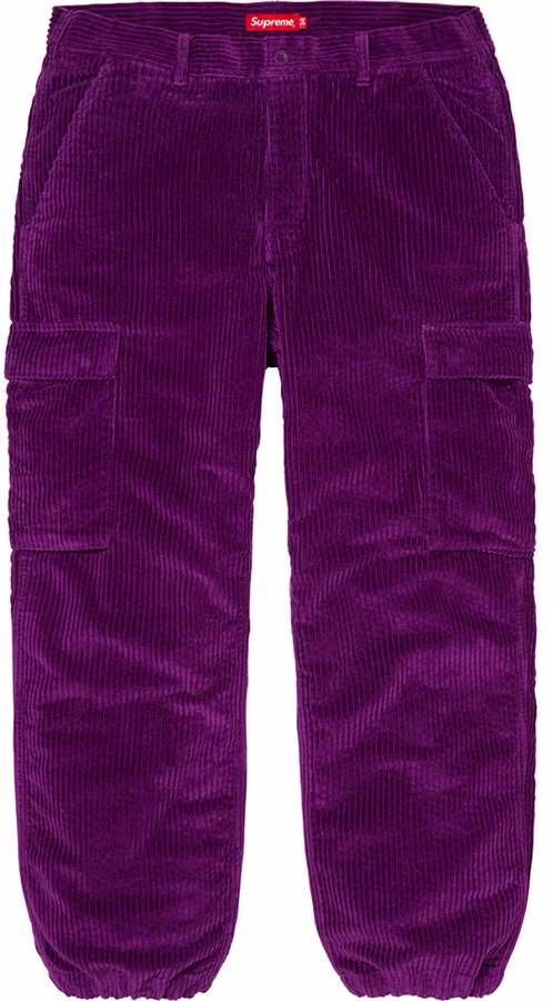supreme-wide-wale-corduroy-cargo-pant-purple