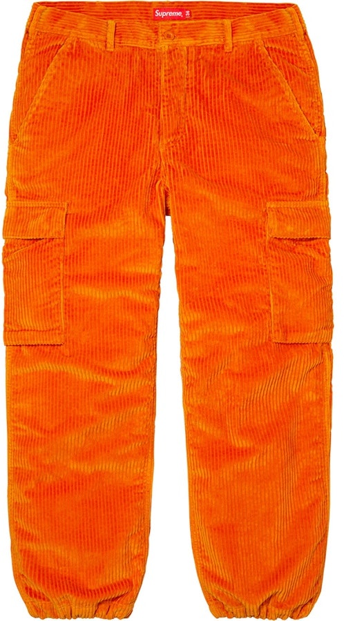 supreme-wide-wale-corduroy-cargo-pant-orange