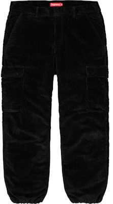 Supreme Wide Wale Corduroy Cargo Pant Hitam Buy Supreme Wide Wale Corduroy Cargo Pant Hitam